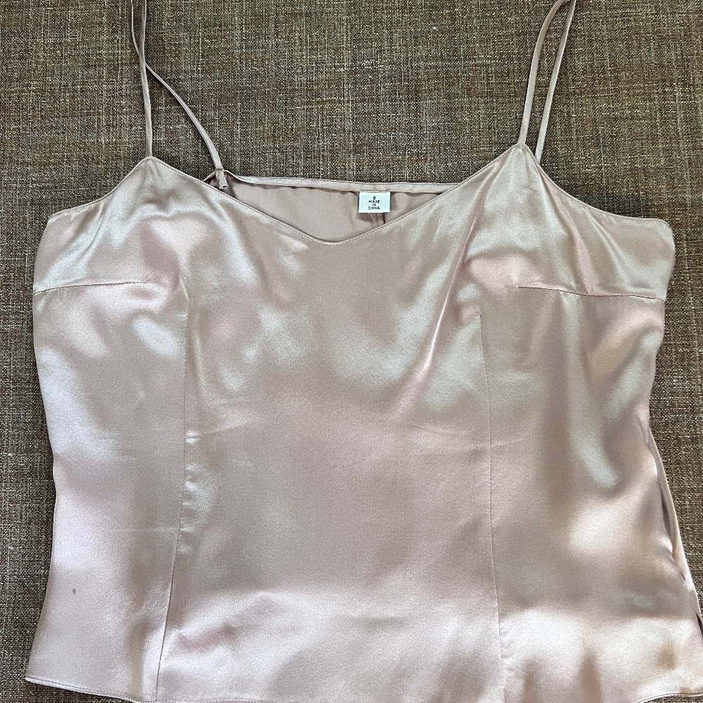 Silk charmuese cami